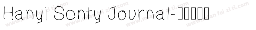 Hanyi Senty Journal字体转换